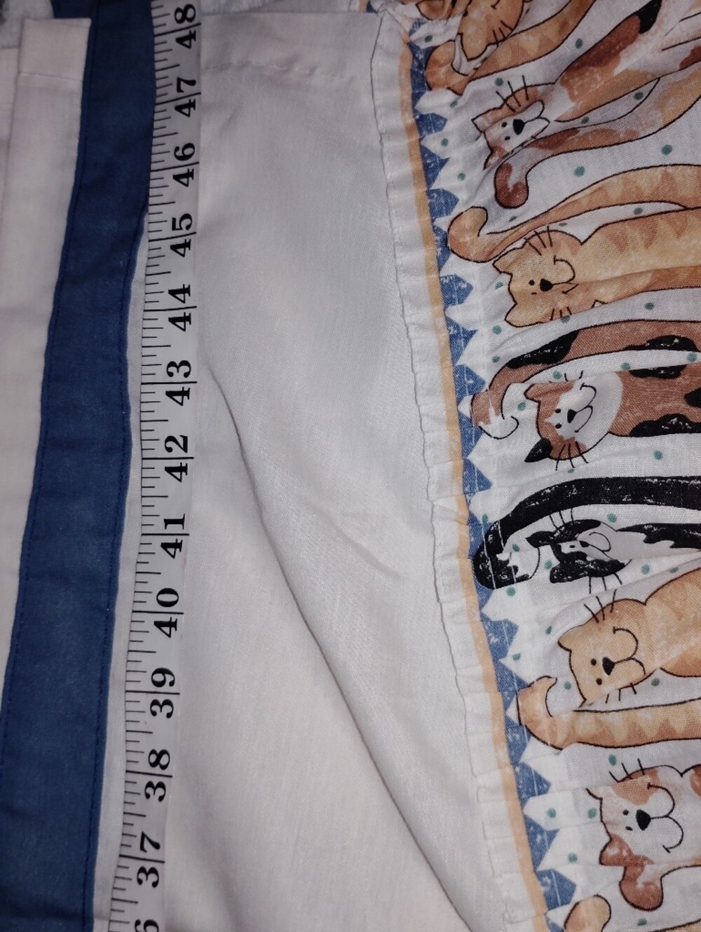 Cute Cat Print Border Window Valance- Set Of 2 - Picture 2 of 5